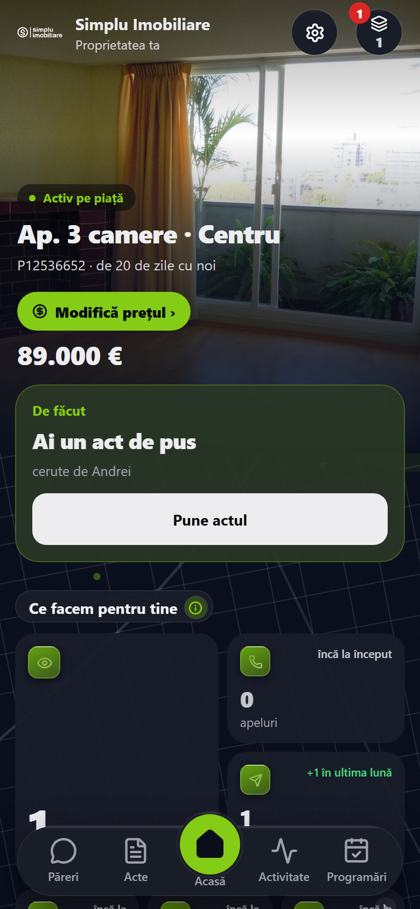 Aplicația proprietarului